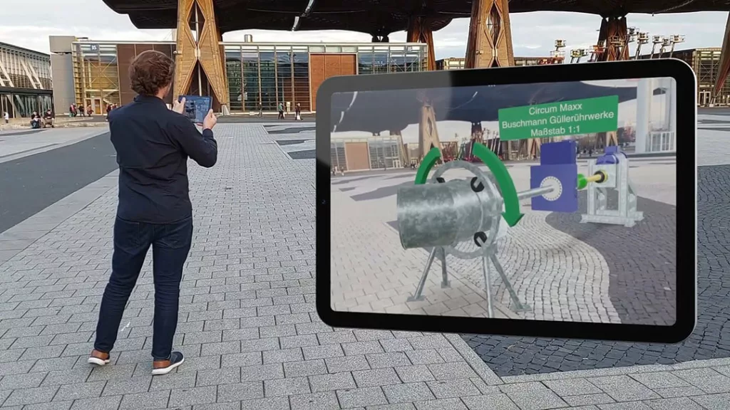 Augmented Reality auf dem Messegelände in Hannover